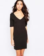 Jdy Deep V Shift Dress - Black