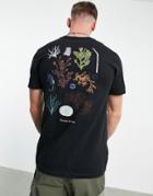 Vans Reality Coral T-shirt In Black