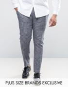 Heart & Dagger Plus Skinny Gingham Check Pant - Blue