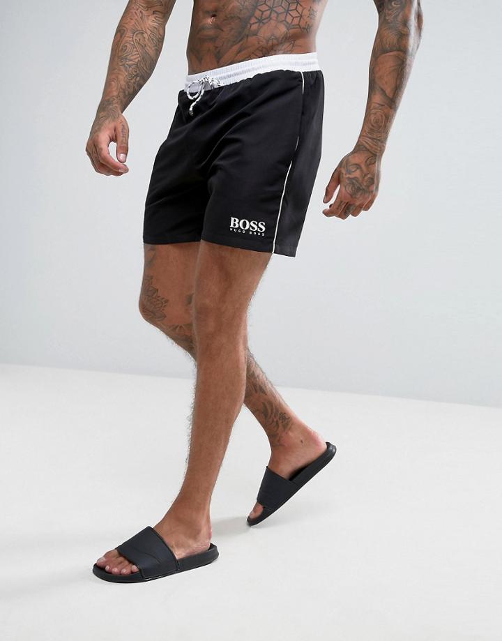 Boss By Hugo Boss Star Fish Swim Shorts Exclusive - Black