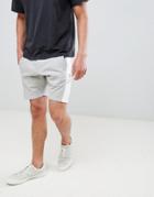 Le Breve Jersey Side Stripe Shorts - Gray
