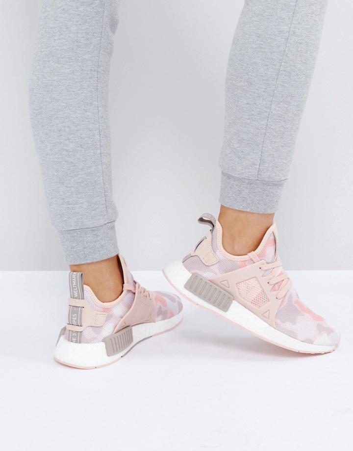 Adidas Originals Nmd Xr1 Sneakers In Pink Camo - Pink