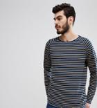Nudie Jeans Co Otto Stripe Long Sleeve T-shirt - Navy