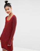 Sonia By Sonia Rykiel Knitted Sweater Dress - Red