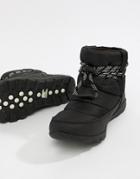 Sorel Whitney Short Waterproof Nylon Boots With Microfleece Lining - Black