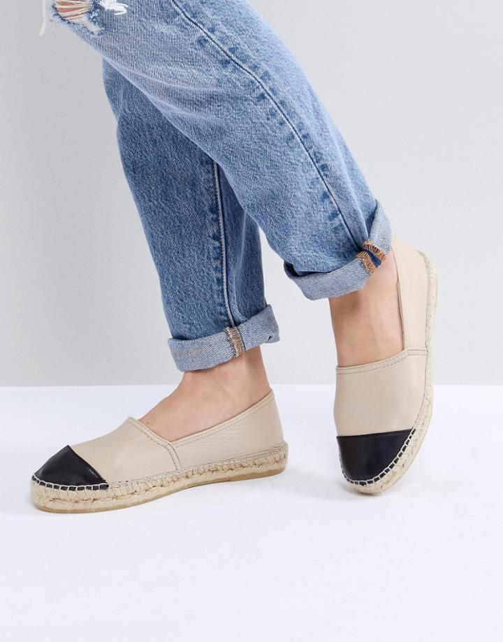 Office Lucky Leather Espadrilles - Beige