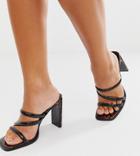 Asos Design Wide Fit Verse Chain Detail Loafer In Khaki-green