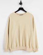 Naanaa Oversized Sweat In Stone-white