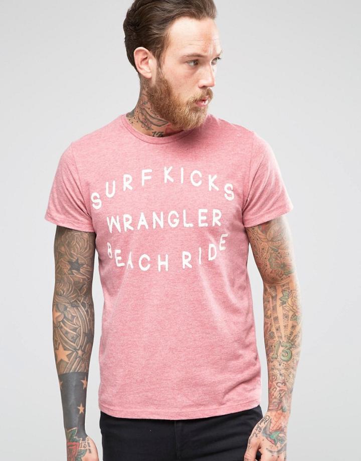 Wrangler Beach Ride T-shirt - Raspberry Melee