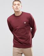 Element Logo Crew Sweatshirt Napa Red - Red