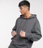 Collusion Graphic Logo Hoodie In Charcoal-gray