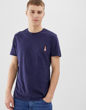 Threadbare Embroidered Hot Sauce T-shirt - Navy