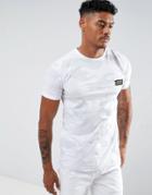 Hype T-shirt In White With Camo Print - White