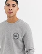 Jack & Jones Originals Sweatshirt With Chest Branding In Gray