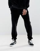 Antioch Tapered Velour Joggers - Black