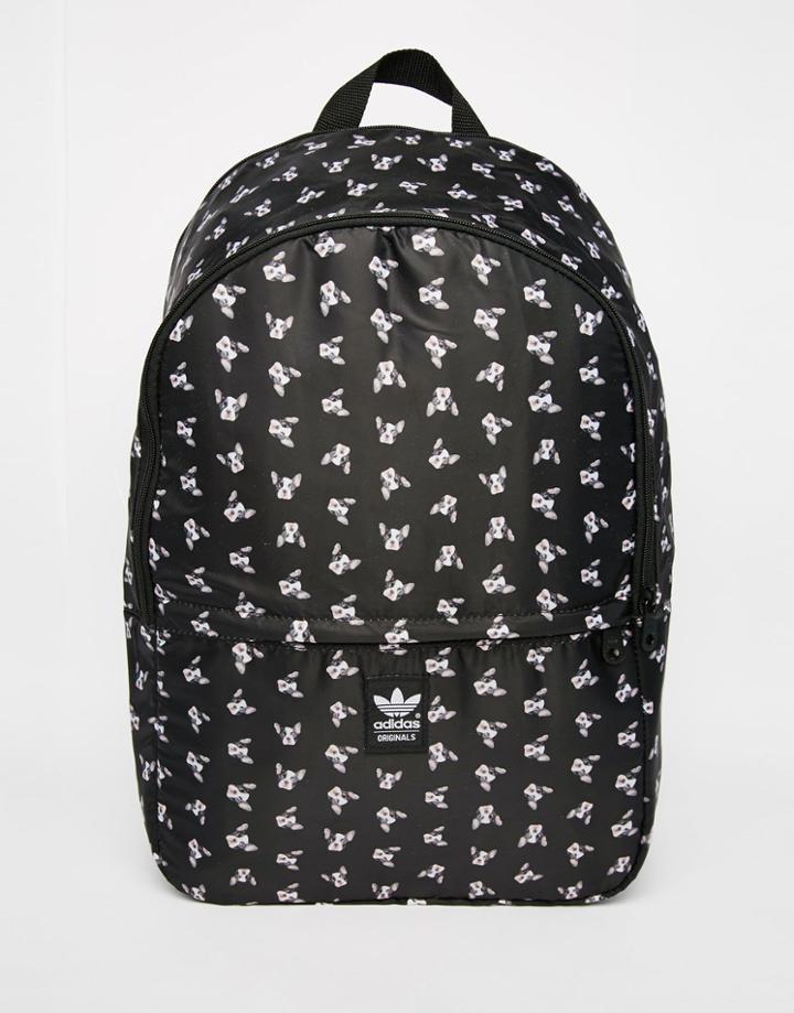 Adidas Originals Rita Ora Puppy Print Backpack - Dark Gray Heather