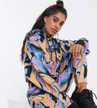 Crooked Tongues Hoodie In Bright Marble Two-piece-multi
