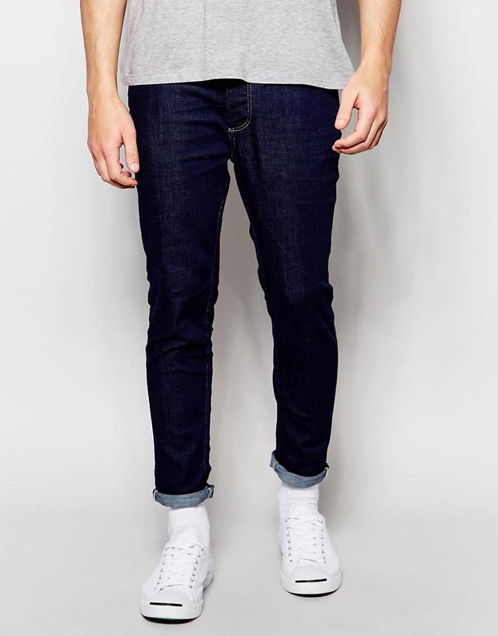 Selected Homme Jeans In Skinny Fit - Blue