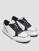 Pull & Bear Sneaker In White And Black-multi