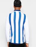 Rascals Long Sleeve T-shirt With Back Stripe Print - White