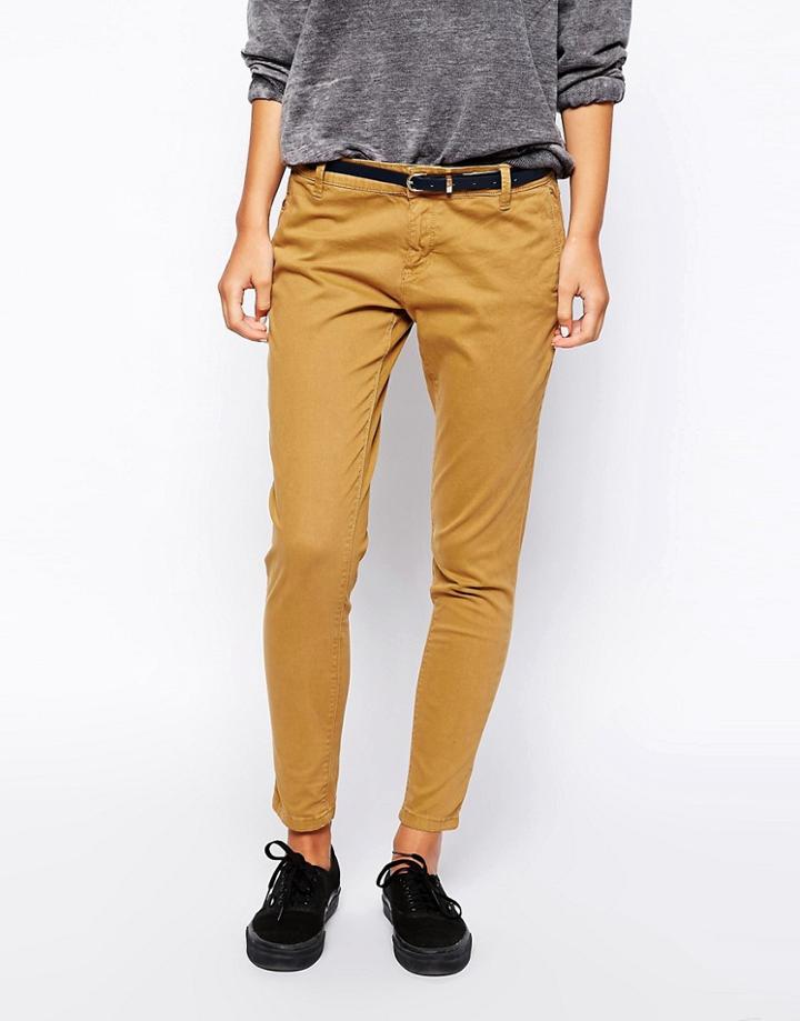 Pull & Bear Cigarette Chino - Orange