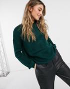 Jdy Long Sleeve Knit Sweater In Green