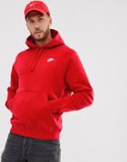 Nike Club Logo Hoodie Red