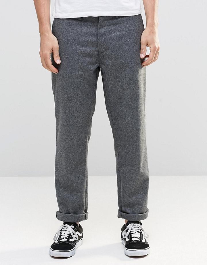 Carhartt Wip Johnson Wool Chinos - Gray