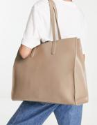 Smith & Canova Large Tote Bag In Sand-neutral