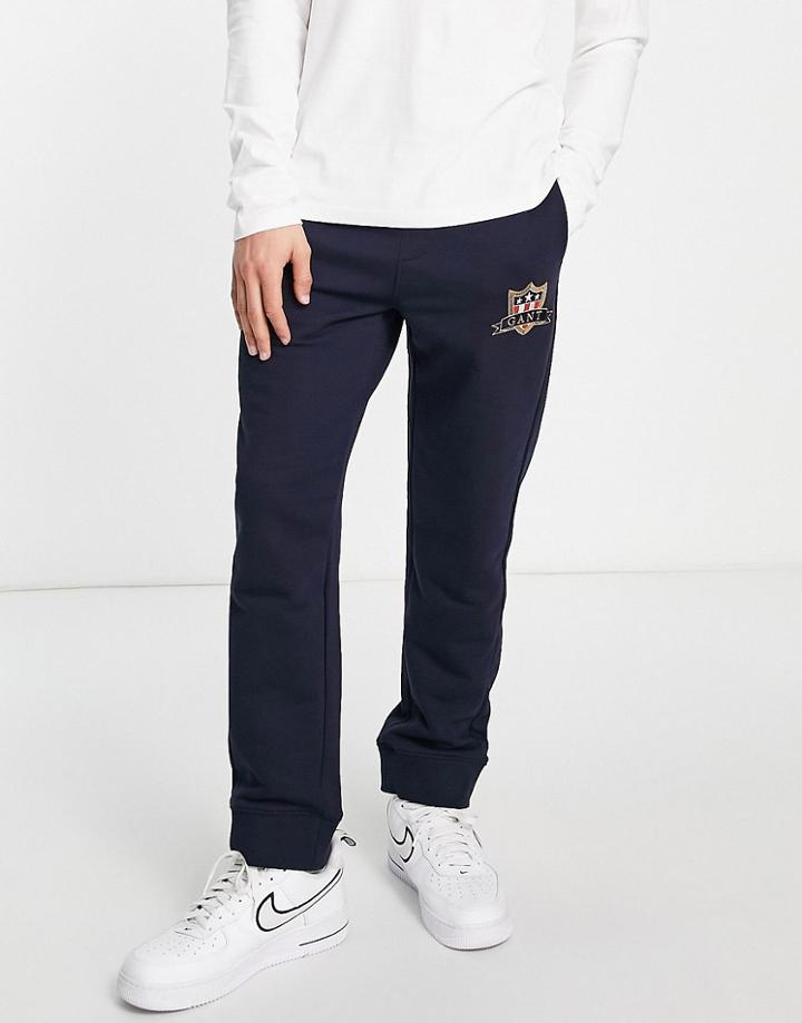Gant Joggers In Navy With Shield Logo