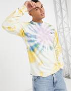 Vans Off The Wall Classic Long Sleeve Tie Dye T-shirt In Multi