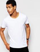 Selected Homme Crew Neck T-shirt In Pima Cotton - White
