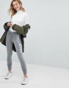 Hollister Cozy Skinny Trackpant - Gray