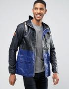 Bellfield Bloack Color Fisherman Jacket - Navy