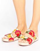 Park Lane Mule Clog Sandal - Red