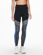 Only Play Leggings With Printed Panels In Black - Part Of A Set