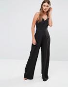 Fashion Union Loose Fit Cami Jumpsuit - Black