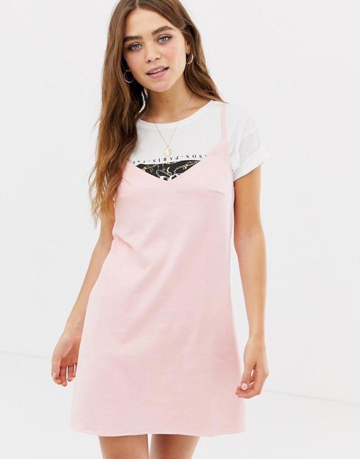 Glamorous Faux Suede Cami Dress