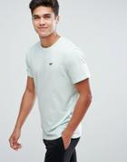 Hollister Crew Neck T-shirt Seagull Logo In Mint Green - Blue