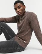 Jack & Jones Crew Neck Sweater In Burnt Ochre-brown