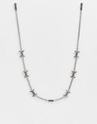 Wftw Sunglasses Chain In Gunmetal With Barbwire Design-grey