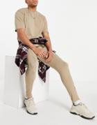 Only & Sons Sweatpants With Organic Cotton In Beige - Part Of A Set-neutral