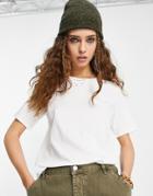 Only Crew Neck T-shirt In White