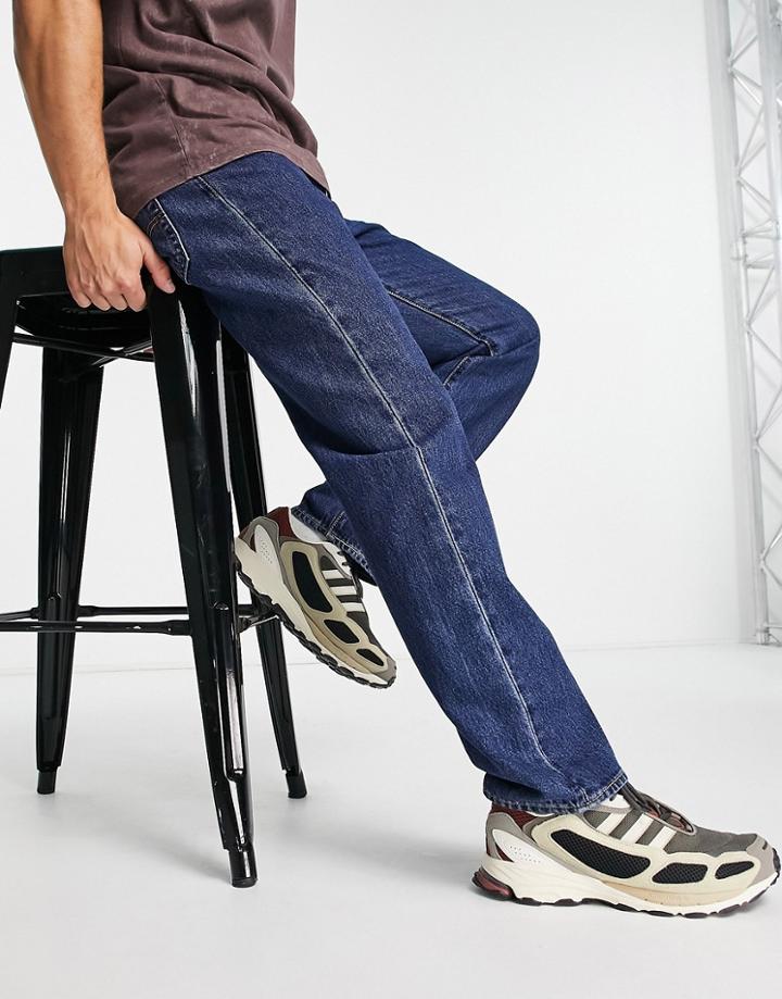 Levi's 551z Authentic Straight Jeans In Darkwash Blue