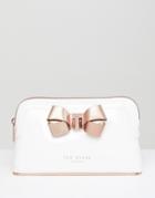 Ted Baker Structured Bow Makeup Bag - White