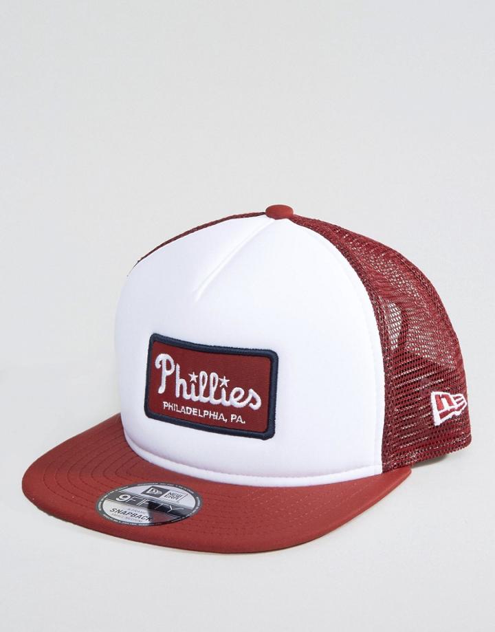 New Era Trucker Cap Philadelphia Phillies - White