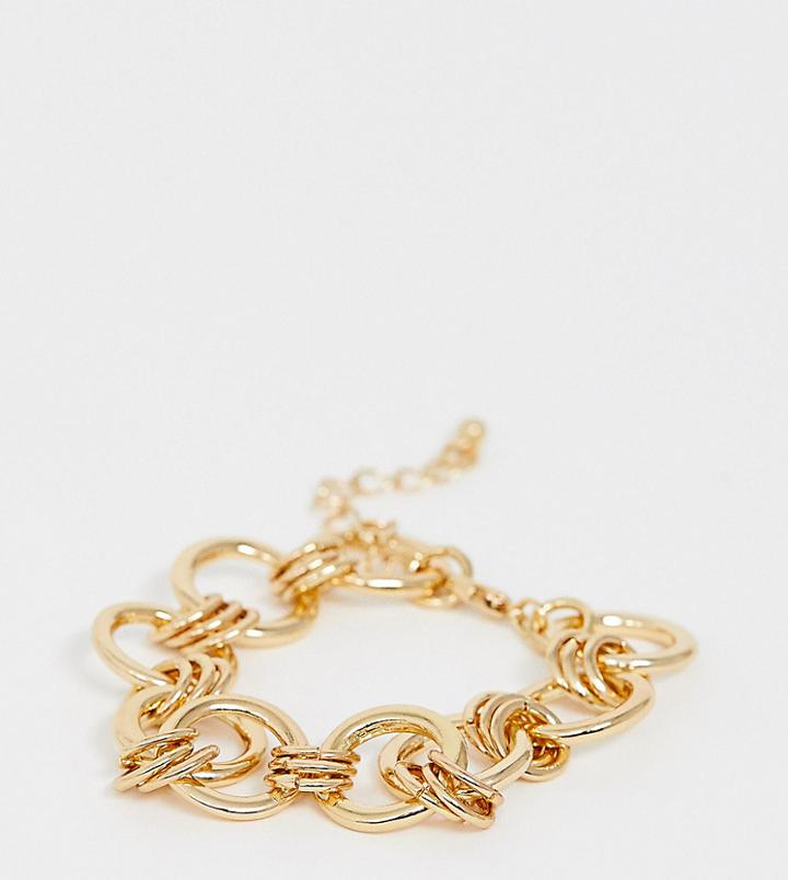 Designb London Chunky Chain Bracelet - Gold