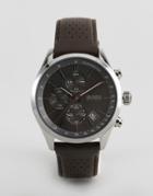 Boss 1513476 Grand Prix Leather Watch - Brown