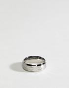 Fred Bennett Textured Band Ring In Silver - Silver