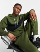 Nike Swoosh Pack Tech Fleece Hoodie In Khaki-green